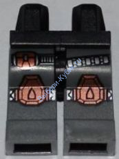 Деталь Лего Ноги С Рисунком Цвет Черный