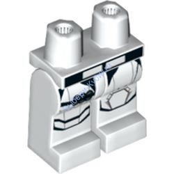 Деталь Лего Ноги С Рисунком Цвет Белый