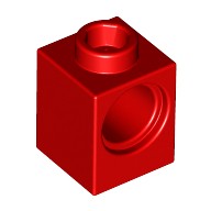 Кубик 1 х 1 С Отверстием, Цвет: Красный