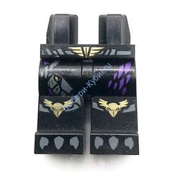 Деталь Лего Ноги С Рисунком Цвет Черный