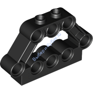 Деталь Лего Техник Коннектор Блоков V-Образного Двигателя Цвет Черный