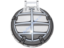 Деталь Лего Тарелка 6 х 6 Перевернутая Без Штырьков С Ручкой И С Рисунком Цвет Прозрачный