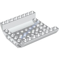 Деталь Лего Скос Изогнутый 8 х 8 х 2 Перевернутый Двойной Цвет Белый