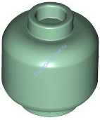 Деталь Лего Голова Минифигурки Цвет Песочно-Зеленый 