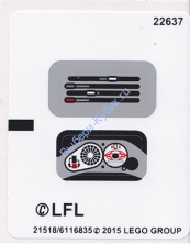 Наклейки К Набору Лего 75091 - Международная версия - (21518/6116835)