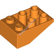 Деталь Лего Скос Перевернутый 33 3 х 2 С Перегородками Между Шляпками Цвет Оранжевый