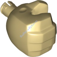 Деталь Лего Рука Минифигурки Большая Правая Цвет Песочный