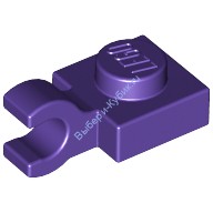 Деталь Лего Пластина 1 х 1 С Горизонтальной Защелкой Цвет Темно-Фиолетовый