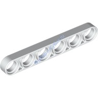 Деталь Лего Техник Бим 1 х 6 Тонкий Цвет Белый