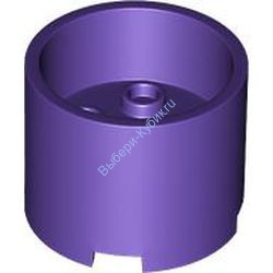 Деталь Лего Кубик Круглый 3 x 3 x 2 С Утопленным Центром И Осевым Отверстием Цвет Темно-Фиолетовый