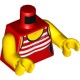 Деталь Лего Торс С Рисунком Цвет Красный