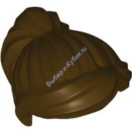 Деталь Лего Парик Женский Цвет Темно-Коричневый