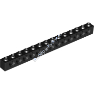 Деталь Лего Техник Кубик 1 х 14 С Отверстиями Цвет Черный