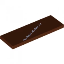 Деталь Лего Плитка 2 х 6 Цвет Коричневый