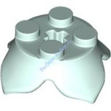 Деталь Лего Кубик Круглый 2 х 2 С 4 Лепестками И Отверстием Под Ось Цвет Светлая Аква