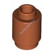 Деталь Лего Кубик Круглый 1 х 1 Открытый Штырек Цвет Темно-Оранжевый