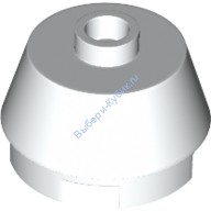 Деталь Лего Конус 2 х 2 Обрезанный Цвет Белый