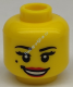Деталь Лего Голова Минифигурки Женская Цвет Желтый