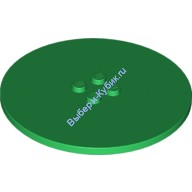 Деталь Лего Плитка Круглая 8 х 8 Цвет Зеленый