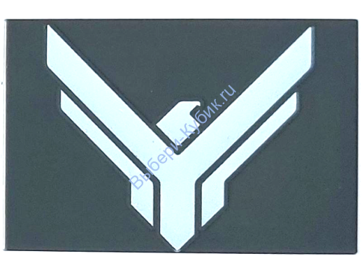 Деталь Лего Плитка 2 X 3 С Рисунком Цвет Темно-Серый