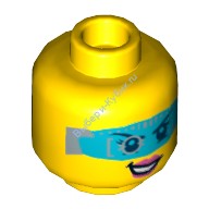 Деталь Лего Голова Минифигурки Двусторонняя Цвет Желтый