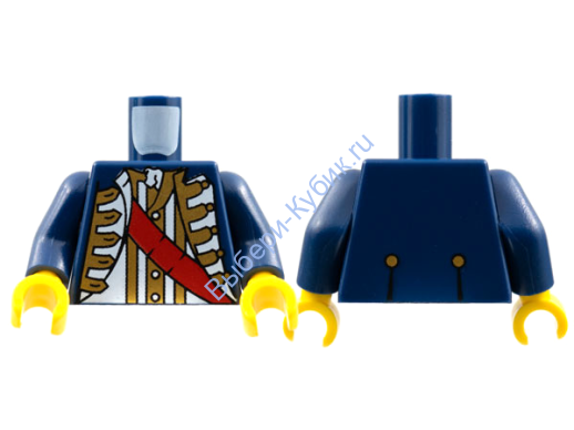 Деталь Лего Торс С Рисунком Цвет Темно-Синий