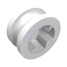Деталь Лего Техник Буш 1/2 Гладкий Цвет Белый