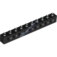 Деталь Лего Техник Кубик 1 х 10 С Отверстиями Цвет Черный