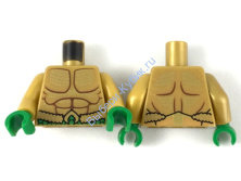 Деталь Лего Торс С Рисунком Цвет Перламутрово-Золотой