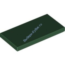 Деталь Лего Плитка 2 х 4 Цвет Темно-Зеленый