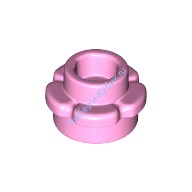Деталь Лего Пластина Круглая 1 х 1 С Лепестками (5 Лепестков) Цвет Ярко-Розовый