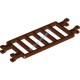 Деталь Лего Лестница 7 х 3 С 4 Защелками Цвет Коричневый