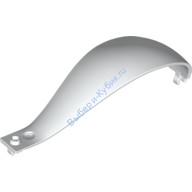 Деталь Лего Панель 4 х 4 х 13 Изогнутая Коническая С Зажимом На Каждом Конце Цвет Белый