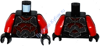 Деталь Лего Торс С Рисунком Цвет Черный