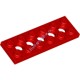 Деталь Лего Техник Пластина 2 х 6 С 5 Отверстиями Цвет Красный