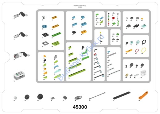 Деталь Лего Обложка Набора 45300 И Инвентарная Карточка
