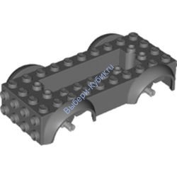 Деталь Лего База Т/С 5 х 10 х 2 1/2 С Утопленным Центром С Крыльями Цвет Темно-Серый