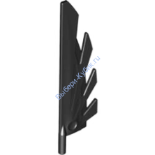 Деталь Лего Крыло 9L С Перьями Цвет Черный