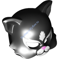 Деталь Лего Маска С Рисунком Цвет Черный