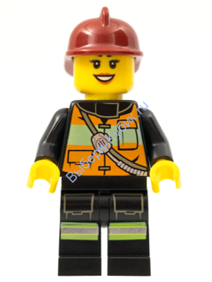 Минифигурка Лего Сити - Пожарный cty0434