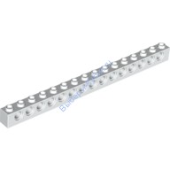 Деталь Лего Техник Кубик 1 х 16 С Отверстиями Цвет Белый