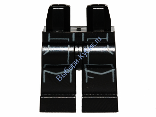 Деталь Лего Ноги С Рисунком Цвет Черный