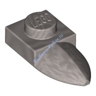 Деталь Лего Пластина 1 х 1 С Горизонтальным Зубом Цвет Перламутрово-Светло-Серый