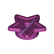 Деталь Лего Звезда С Креплением На Штырек Цвет Маджента