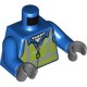 Деталь Лего Торс С Рисунком Цвет Синий