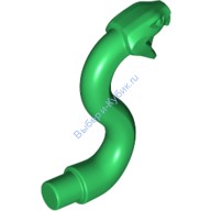 Деталь Лего Голова Змеи С Открытым Ртом ЦветТемно- Зеленый