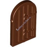 Деталь Лего Окно 1 х 2 х 2 2/3 Затвор С Закругленным Верхом Цвет Коричневый