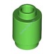 Деталь Лего Кубик Круглый 1 х 1 Открытый Штырек Цвет Ярко-Зеленый