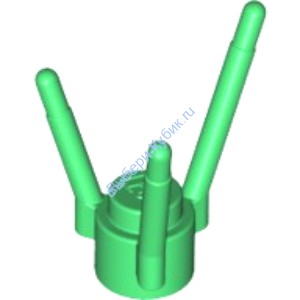 Деталь Аналог Совместимый С Лего Цветочный Стебель Цвет Ярко-Зеленый