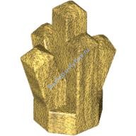 Деталь Лего Камень / Кристалл 1 х 1 5 Точек Цвет Перламутрово-Золотой